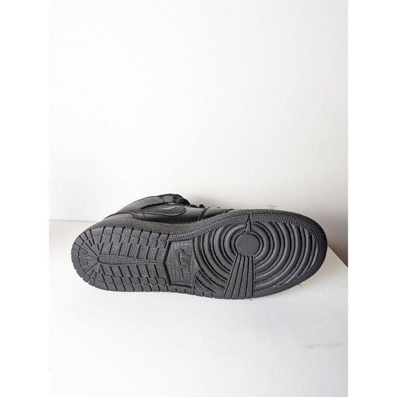 NIKE Air Jordan 1 Mid GS 'Triple Black' GS Size 5.5Y - Picture 9 of 10